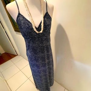 Luigi BERTOLLI  Maxi Navy Print Sun Dress Size 42